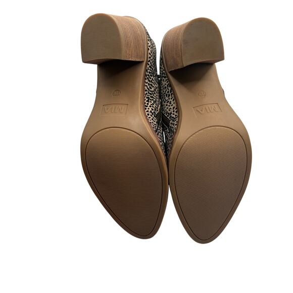 Stitch Fix MIA Spotted Animal Western Ankle Boots Booties Tracee Leopard 11W - Picture 6 of 6